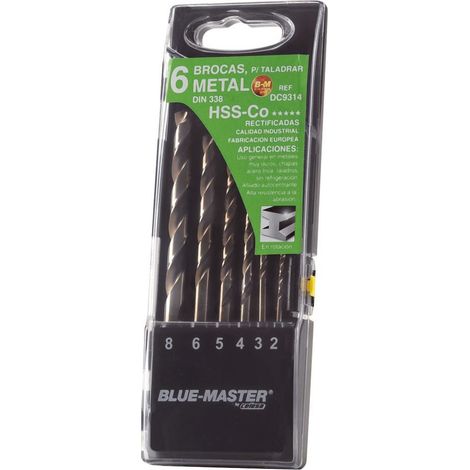 Brocas hss-co stepcut ø2-8 mm, juego 6 piezas