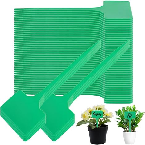 50 étiquette Grande Taille pour Plantes Marqueur de Jardin en Plastique Étanche en Forme de T pour Semis Fleurs Légumes Fruits Herbes Aromatiques Pépinière Jardinage Extérieur Semis. (1/5)