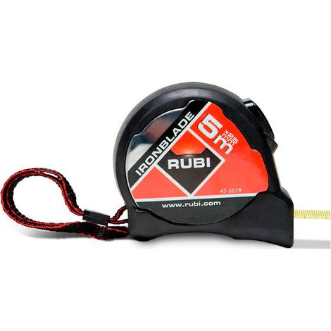 Mètre À Ruban Ironblade 5m X 25mm Double Indication R75909 Rubi (1/2)