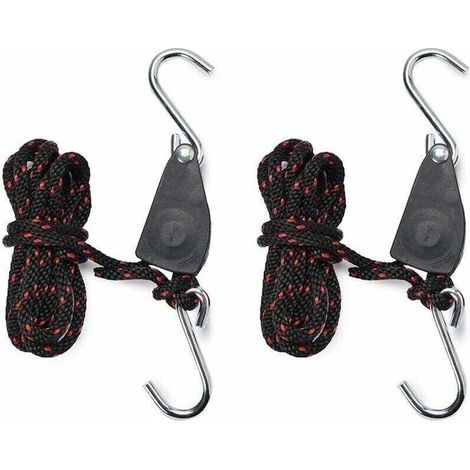 Sangles Cliquet 1/4 pouces Rope Ratchet Pour Lampe de Coissance 2 pices Corde de Crochet Rglable
