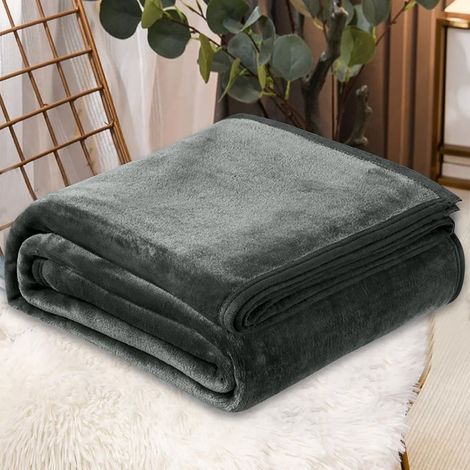 Couverture En Flanelle - 70 x 100 cm à 200 x 230 cm - Pour Canapé Lit ou Extérieur - 1 Pièce (1/3)
