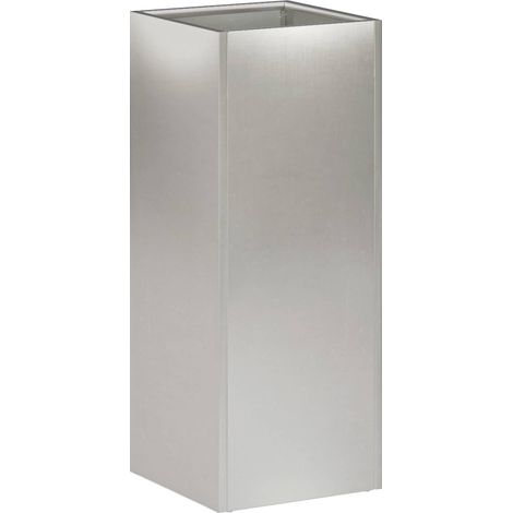 Garden Planter Silver 20 x 20 x 50 cm Stainless Steel vidaXL