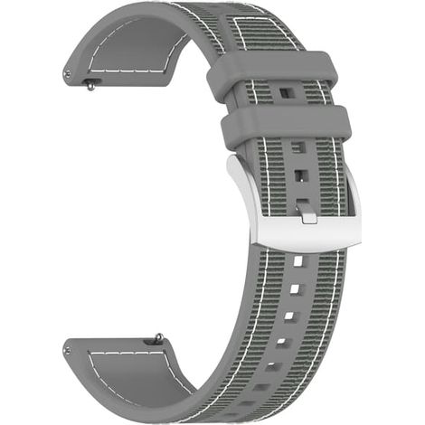 Bracelet de montre gris 22 mm pour Samsung Galaxy Watch et Garmin (1/4)