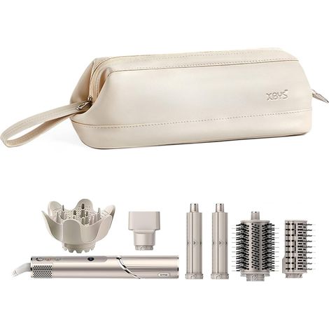 Reise-Aufbewahrungstasche für Dyson Airwrap/Shark Flexstyle Complete Styler und Zubehör, Tragbare Reisetasche, Wasserdichte Tragetasche für Haartrockner (Weiß, Einlagig)