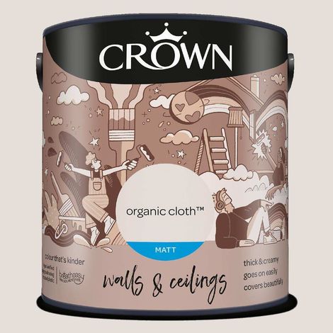 CROWN WALLS AND CEILINGS MATT ORGANIC CLOTH 2.5L (1/2)