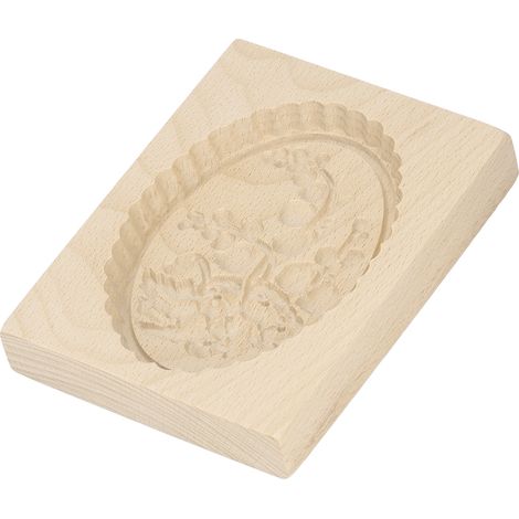 Moule à biscuits en bois, démoulage facile, réutilisable et lavable, emporte-pièce sculpté pour la cuisine et la pâtisserie à la maison, arbre à fruits (1/5)