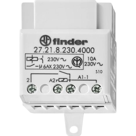 Stromstoß-Schalter Unterputz Finder 27.21.8.230.4000 1 Schließer 230 V/AC 10 2300 VA  1 St.