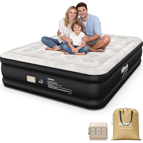 Double Inflatable Mattress PVC Double Inflatable Bed Air Mattress (1/5)