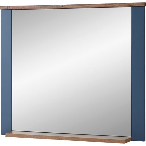 Spiegel Garderobe Flur matt blau mit Eiche DEVON-36 Landhausstil, 98 cm breit (1/4)