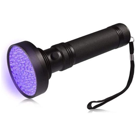 BUNTHAUS Lampe de Poche UV Lampe de Torche 100 LEDs Ultra Violet pour Animal Domestique d'urine Détecteur de Taches-Noir (1/5)