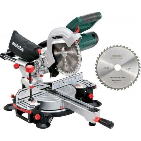 Metabo Troncatrice KGS 216 M Set, con 2a lama in metallo duro, Scatola di cartone - 690827000