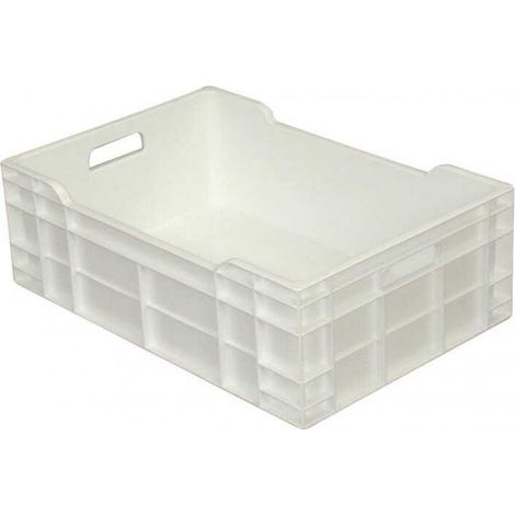 Caisse 600 X 400 Pleine 40L Blanc