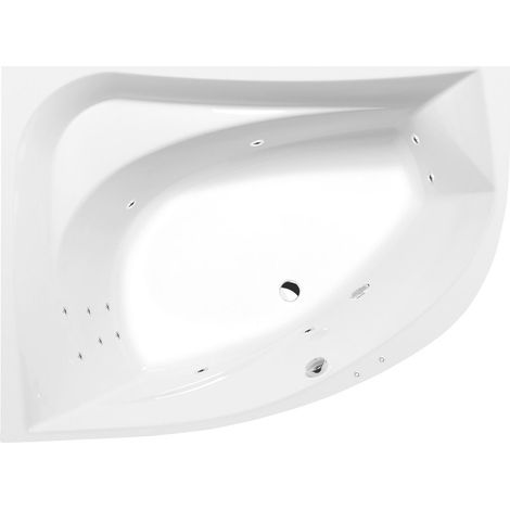 Baignoire balnéo TANYA L, 160x120x49cm, Attraction Hydro, chrome (1/3)