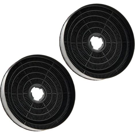AllSpares Filtre à charbon (2 pcs.) pour hottes aspirantes - Adapté pour Candy KFC6918 / 35602061 et Airlux CR390 (Ø170x35mm) (1/3)