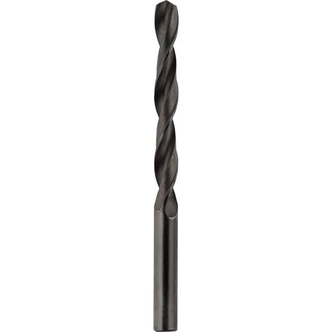 Foret à métaux HSS laminés et trempés à la vapeur Ø 8 mm avec un angle de pointe de 118° pour des travaux de perçage simples avec des visseuses sans fil et des perceuses courantes (1/3)