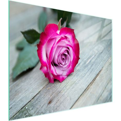 Glasschneidebrett 52x30 Rose