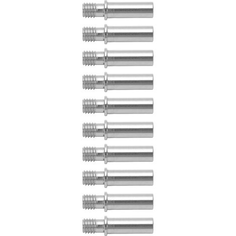 Tube de gorge M6 pour imprimante 3D, 10 pièces, raccord direct, acier inoxydable robuste, hotend throat pour I3 Mega, compatible E3D, résistant à la chaleur, remplacement fiable. (1/5)