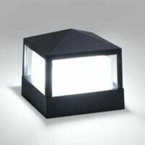 Lampe de Poteau Lampe Pilier Portail Lampe D'exterieur lumiere colonne lampe Villa IP65 etanche Aluminium jardin paysage pelouse porte cloture entree lumier, Blanc Froid Classe energetique A++ (1/4)