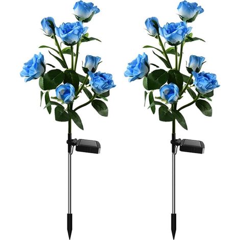 Set mit 7 LED-Sonnenblumen-Lichterketten, wasserdichte Gartenbeleuchtung mit 7 Blumen, Außenwegbeleuchtung [NX] (1/5)