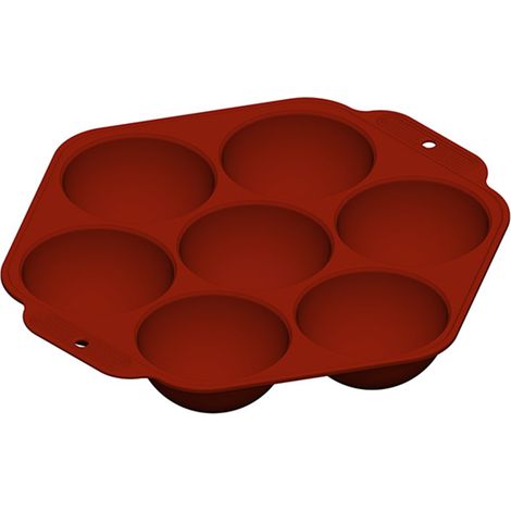 Silikonform mit 7 Mulden für Schokoladenkugeln, Mousse-Kuppeln und Kuchen (1/5)