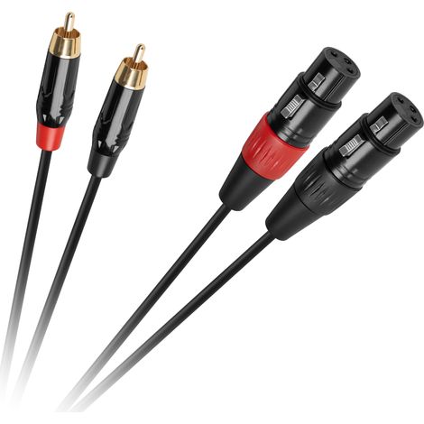 Cavo di connessione Cabletech XLR - 2RCA da 1 m (1/2)