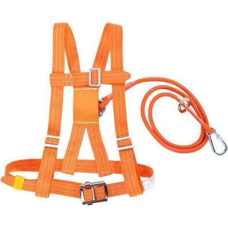 Kit di imbracature di sicurezza, imbracature anticaduta, imbracature regolabili in altezza con 6 tipi per cinture, cinture di sicurezza, corde di soccorso, lavori in quota