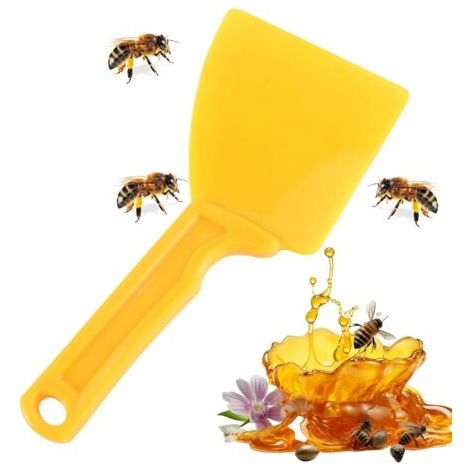 Grattoir à Désoperculer pour Miel de Ruche Grattoir de Décapage pour l'Apiculture - Pelle Réutilisable Robuste Pour Ruche Extraction Miellerie Cuisine Boulangerie (1/5)