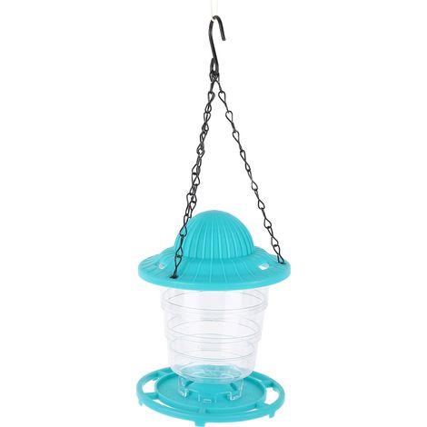 Mangeoire suspendue pour oiseaux, grande capacité, pliable et portable, en plastique, automatique, pour jardin extérieur (1/5)