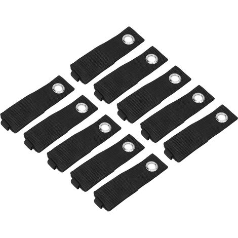 Lot de 10 sangles de rangement auto-agrippantes, organiseur de câbles réutilisable, fixe cordons, attaches velcro pour câbles électriques, taille L, maintien solide. (1/5)