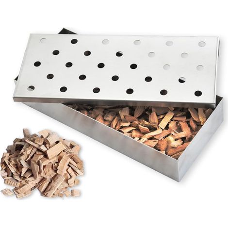 Pellet-Räucherrohr, Grillraucher, Edelstahl-Rauchrohr, Kaltrauchgenerator, kompatibel mit allen Elektro-, Gas- und Holzkohlerauchern.