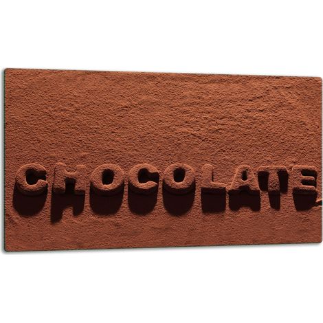 Tabla de cortar de vidrio 52x30 chocolate (1/5)