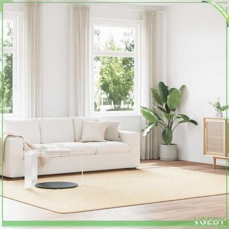 4102855 Tapis shaggy à poils longs NAVARRA crème 240x340 cm polyester (1/5)