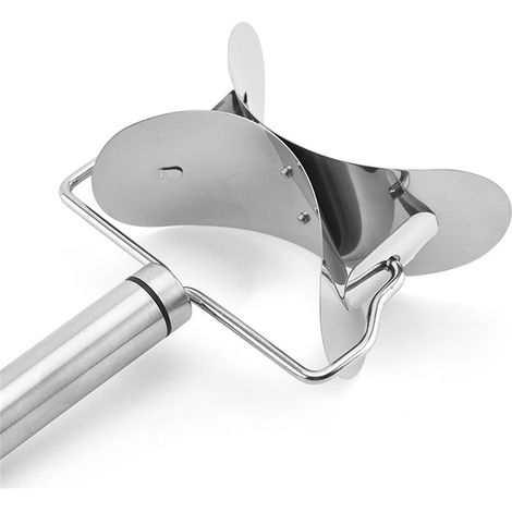 Rouleau À Pâtisserie - Découpeur Circulaire Pour Pâte À Dumplings Et Raviolis - Acier Inoxydable - Pour Cuisine Maison - 1 Pièce (1/5)