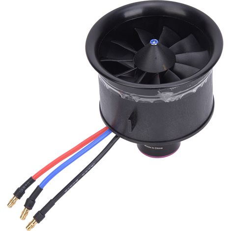 Hélice EDF 64mm 11 pales avec moteur brushless pour avion RC, accessoires modélisme KV3500, ventilateur 64mm pour 4S. (1/5)