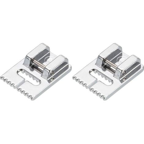 HONORNIC - sourcing map 9-Rainure Petit Pli Coudre Machine Pied-de-Biche pour Ménage Multifonctionnel Coudre Machine Accessoires Galvanisé (1/4)