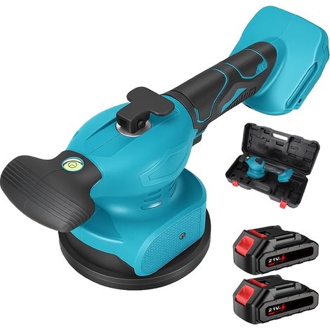 Machine à carrelage, aspiration puissante, vibration réglable, Avec 2×Batterie (1/2)
