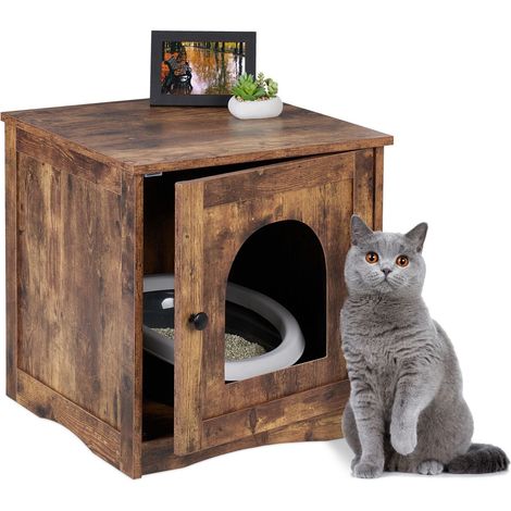 Gabinete industrial para gatos con espacio para bandeja sanitaria (1/5)