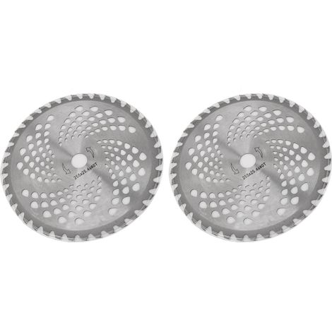2 têtes de lame de coupe-bordures en acier allié de 25 cm (10 pouces), coupe précise, installation facile, pièces de rechange durables pour coupe-bordures de jardin 40T (1/5)