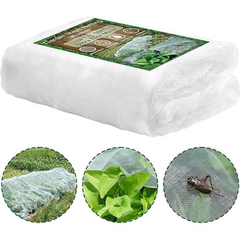 Filet de protection des plantes, 3 x 15 mètres, filet anti-insectes, maille fine, filet de protection des fleurs, filet pour plantes, filet de jardin (1/5)