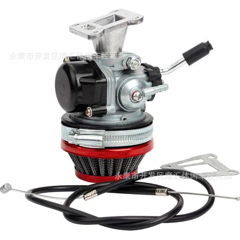 Mini Motorbike Accessories 37-80cc Two-Stroke Carburetor, Air Filter, Throttle Cable, Intake Manifold Assembly (1/5)