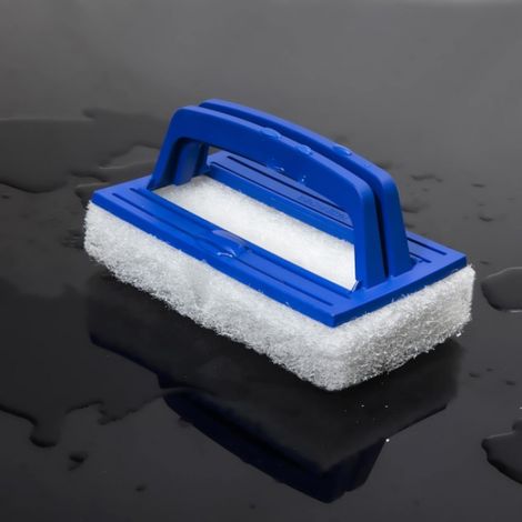 Brosse éponge pour piscines, pour les parois, le fond, les marches et les carreaux, pour une utilisation manuelle dans les spas, les bassins, les fontaines et les baignoires.-AquaForge (1/5)