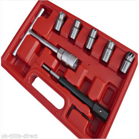 Kit de nettoyage et de rectification universel pour sièges d'injecteurs diesel (7 pièces)