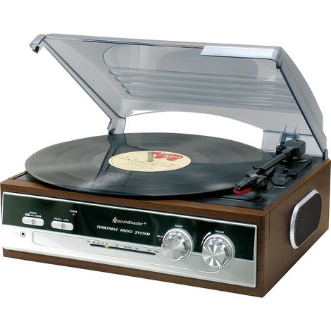 PL186H Giradischi con radio e altoparlanti incorporati.