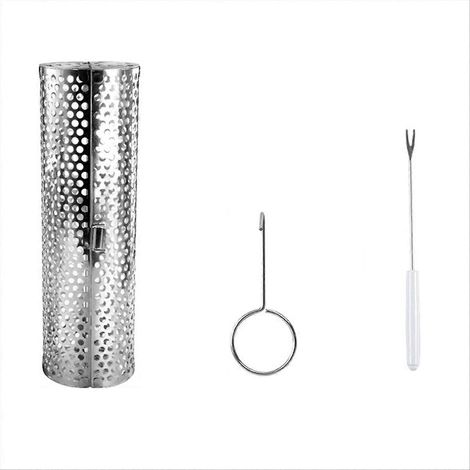 Panier à griller roulant ouvert pour barbecue, grand format. (1/5)