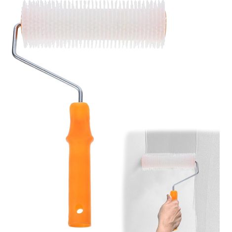 23cm Rouleau Débulleur Ragréage, Rouleuse Aération Autonivelant, Rouleau Pointes Enduit Résine Époxy, Outil Bulles Suppression Revêtement de Sol pour Ventilation Étage, Enduire Lisse, Construction (1/5)