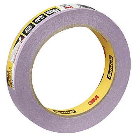3M Ruban de masquage 2071 Surfaces delicates, faible adhesivite, interieur & exterieur 18 mm x 50 m