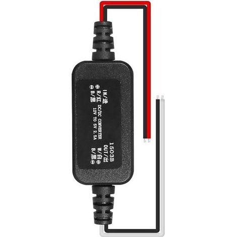 Convertisseur DC DC 12V à 5V 2.5A, Module Abaisseur DC-DC Convertisseur de Tension 12V à 5V Alimentation Étanche pour Voitures et Véhicules (1/5)