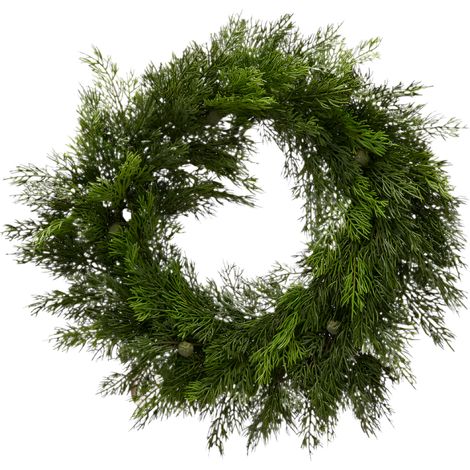 Ghirlanda tonda natalizia con bacche, decorazione natalizia dietro porta -35 cm