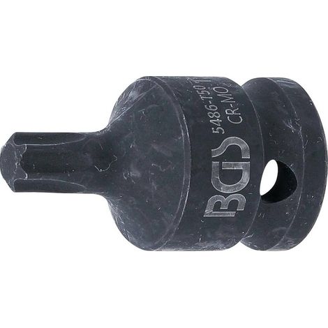 Douille à Embouts à Choc 42 mm - 12,5 mm (1/2), Profil Torx T50 - Résistante et Précise, Acier - D-Work