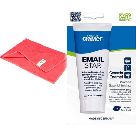 tecuro Email & Keramik Intensivreiniger Email-Star 100 ml - 30100 inkl. Mikrofasertuch (1/4)